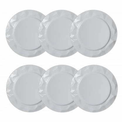 Kit de 06 pratos rasos Edros - Imagem 2