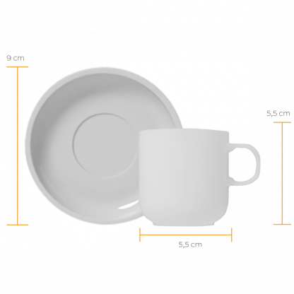 Xícara café com pires Bold - Image 2