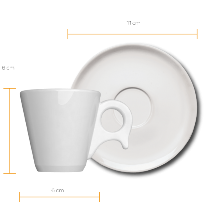 Xícara café com pires Dinamarca - Imagem 2