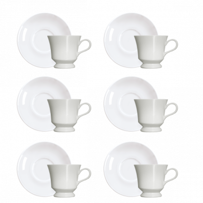 Kit de 06 xícaras café com pires Capri - Image 2