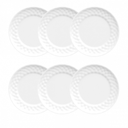 Kit de 6 pratos rasos Plissan - Imagem 2