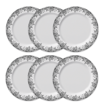 Kit de 06 pratos rasos Berlim - Imagem 4