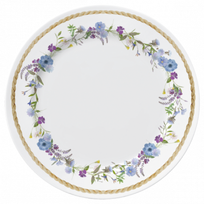 Kit de 06 pratos  sobremesa - Floral Chic