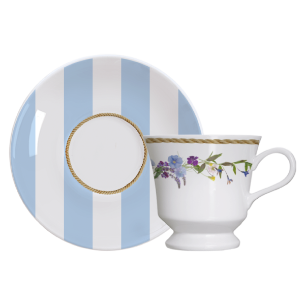 Vista Alegre Jogo Jantar Cha/Cafe 30 Pcs Chintz Azul, jogo de chá e café 