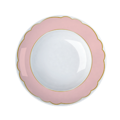 Kit de 06 pratos fundos Royal Rosé