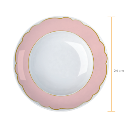 Kit de 06 pratos fundos Royal Rosé - Imagem 2
