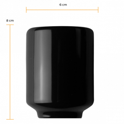 Copo para chá Oriental - preto - Imagem 2