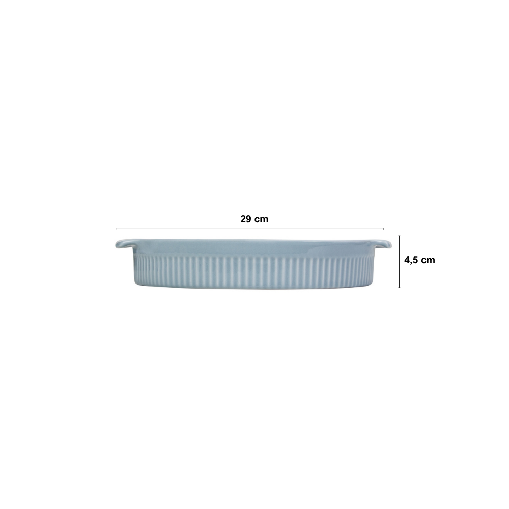 Forma Redonda Diâmetro 25 cm Azul Vintage - Imagem 3