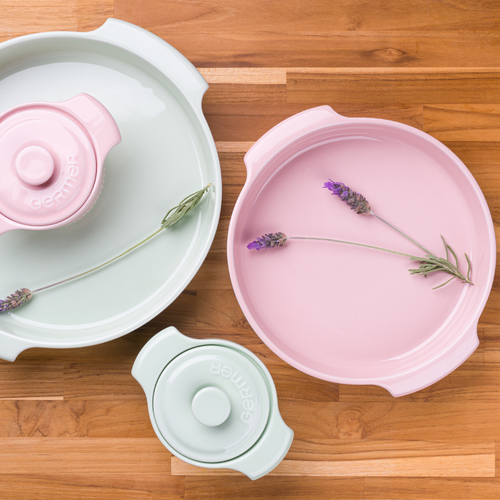 Forma Redonda Diâmetro 21 cm Rosa Fractal - Imagem 5