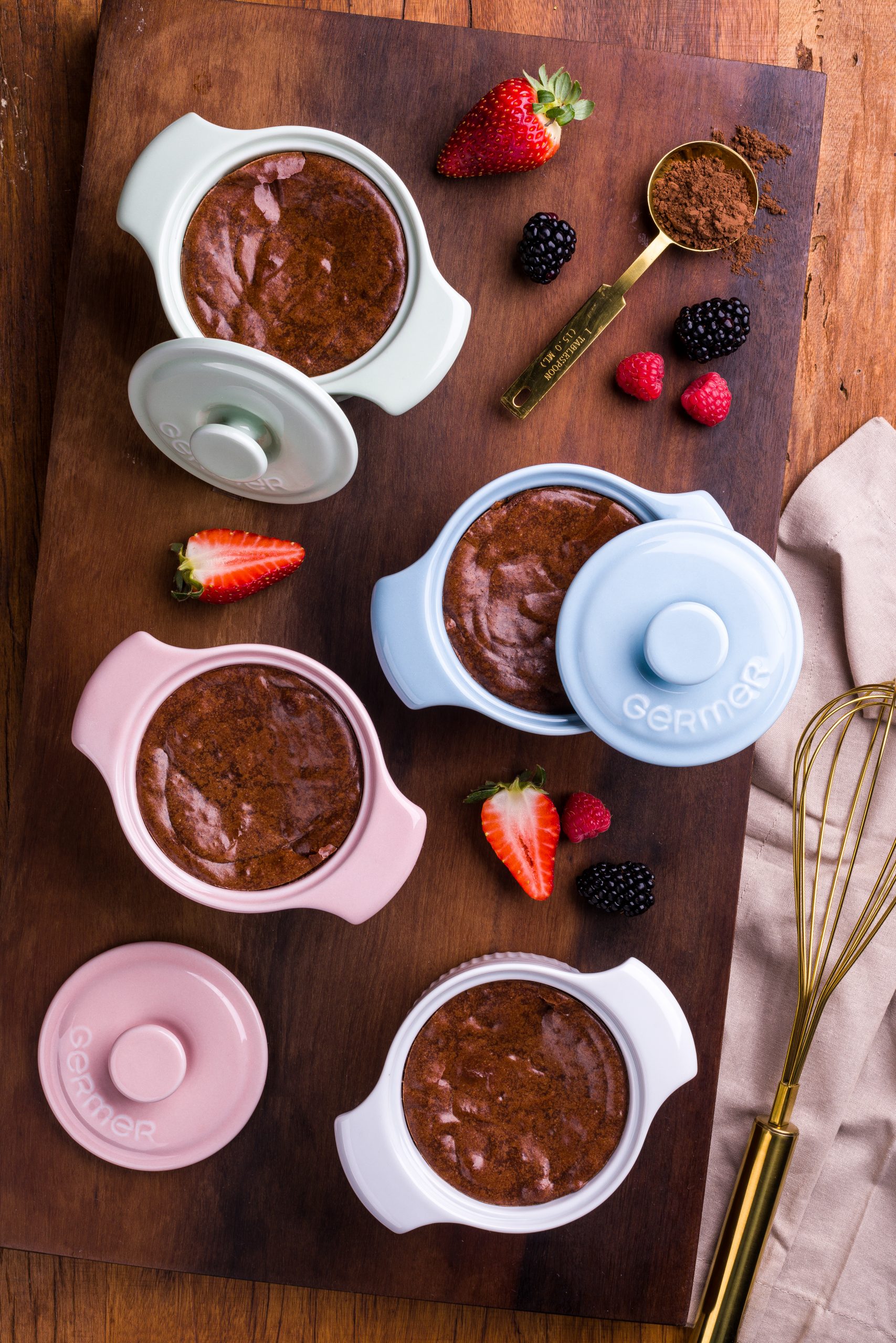 Cocotte Refratário 10 cm Branca 218 ml Germer Porcelanas - Imagem 5