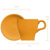 Xícara Cappuccino Tulipa com pires - 280 ml - amarelo - Image 2