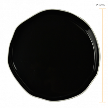 Prato raso Origem branco / preto - Imagem 2