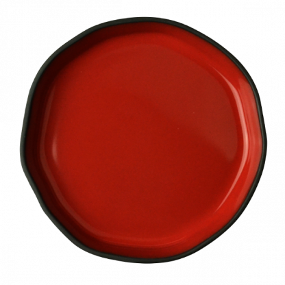 Prato raso Origem preto / vermelho