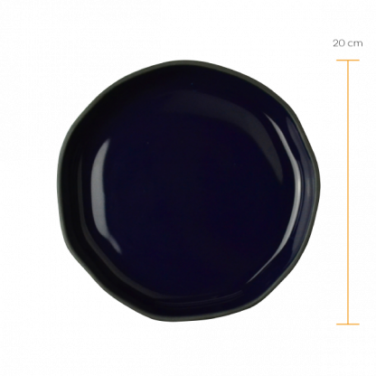 Prato sobremesa Origem preto / azul - Imagem 2