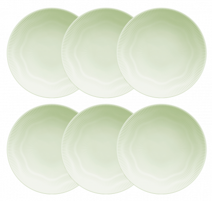 Kit de 6 pratos fundos Shell verde - Imagem 2
