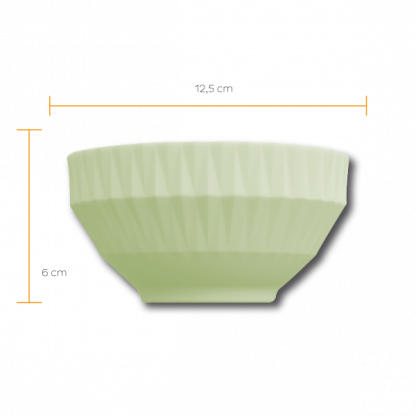 Kit de 6 bowls Diamante verde - Imagem 3