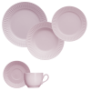 Jogo de jantar 30 peças Diamante rosa