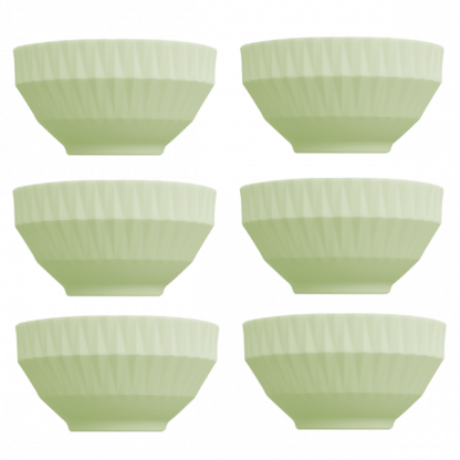 Kit de 6 bowls Diamante verde - Imagem 2