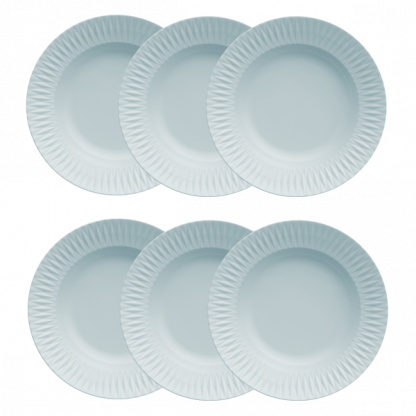 Kit de 6 pratos fundos Diamante azul - Imagem 2