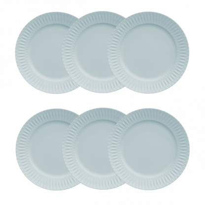 Kit de 6 pratos sobremesa Diamante azul - Imagem 2