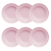 Kit de 6 pratos fundos Tassel rosa - Image 2