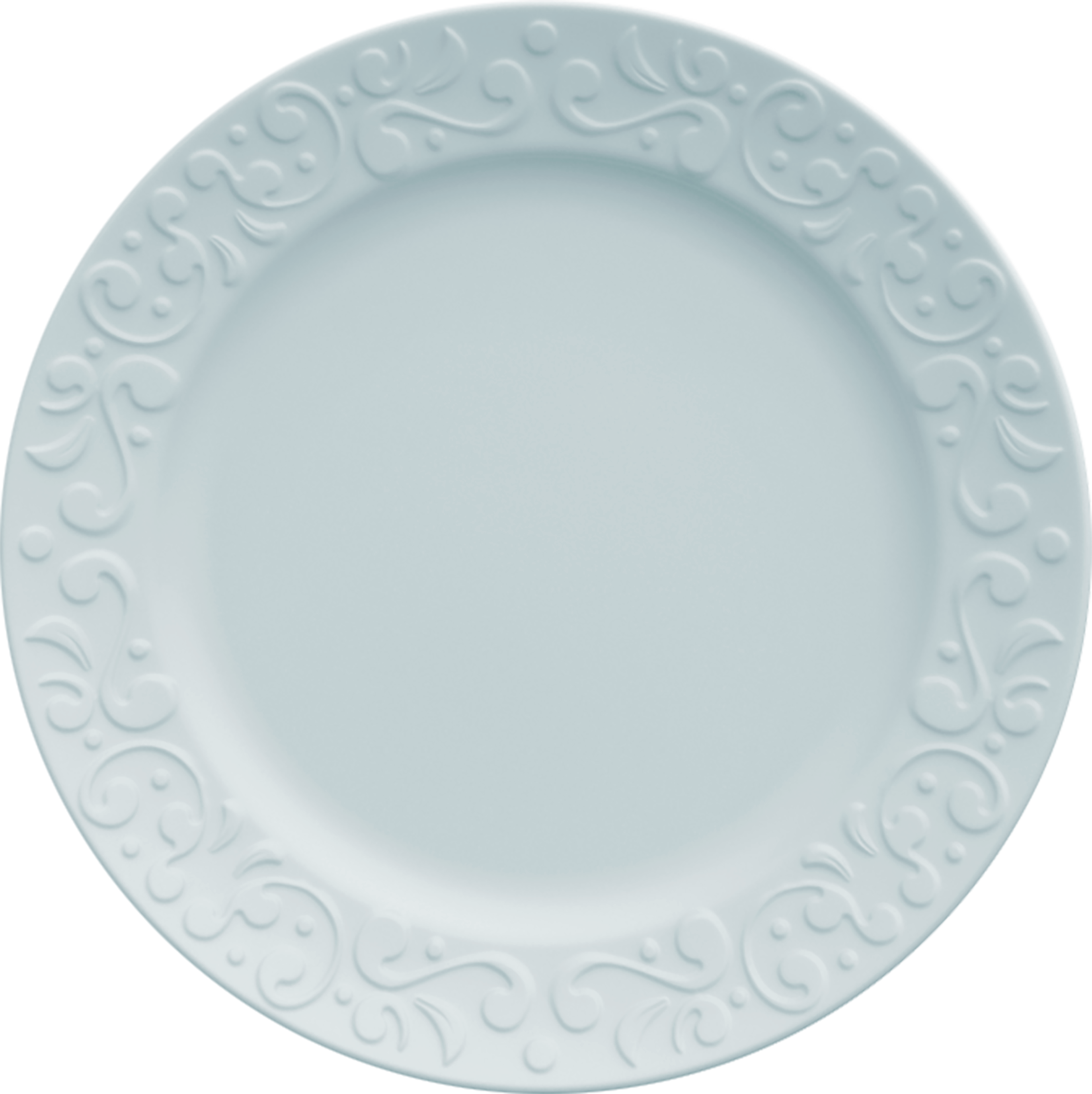 Kit de 6 pratos de sobremesa Tassel azul