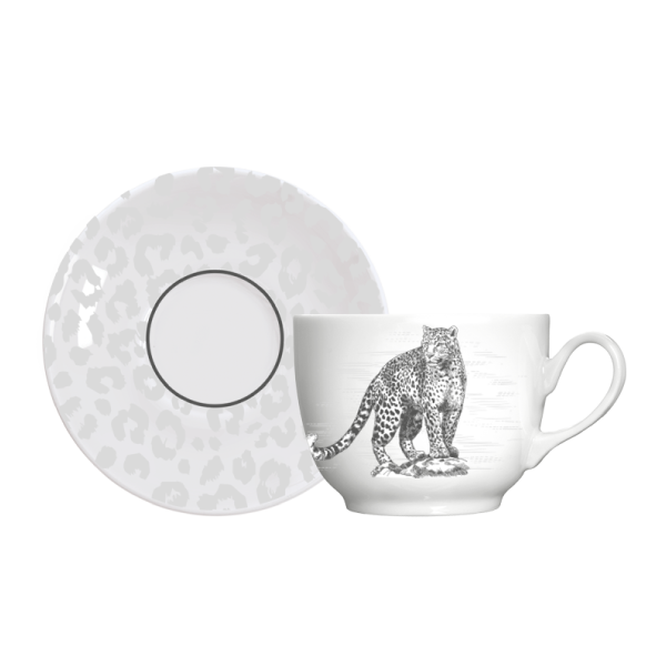 Kit de 06 xícaras café com 6 pires Selvagem