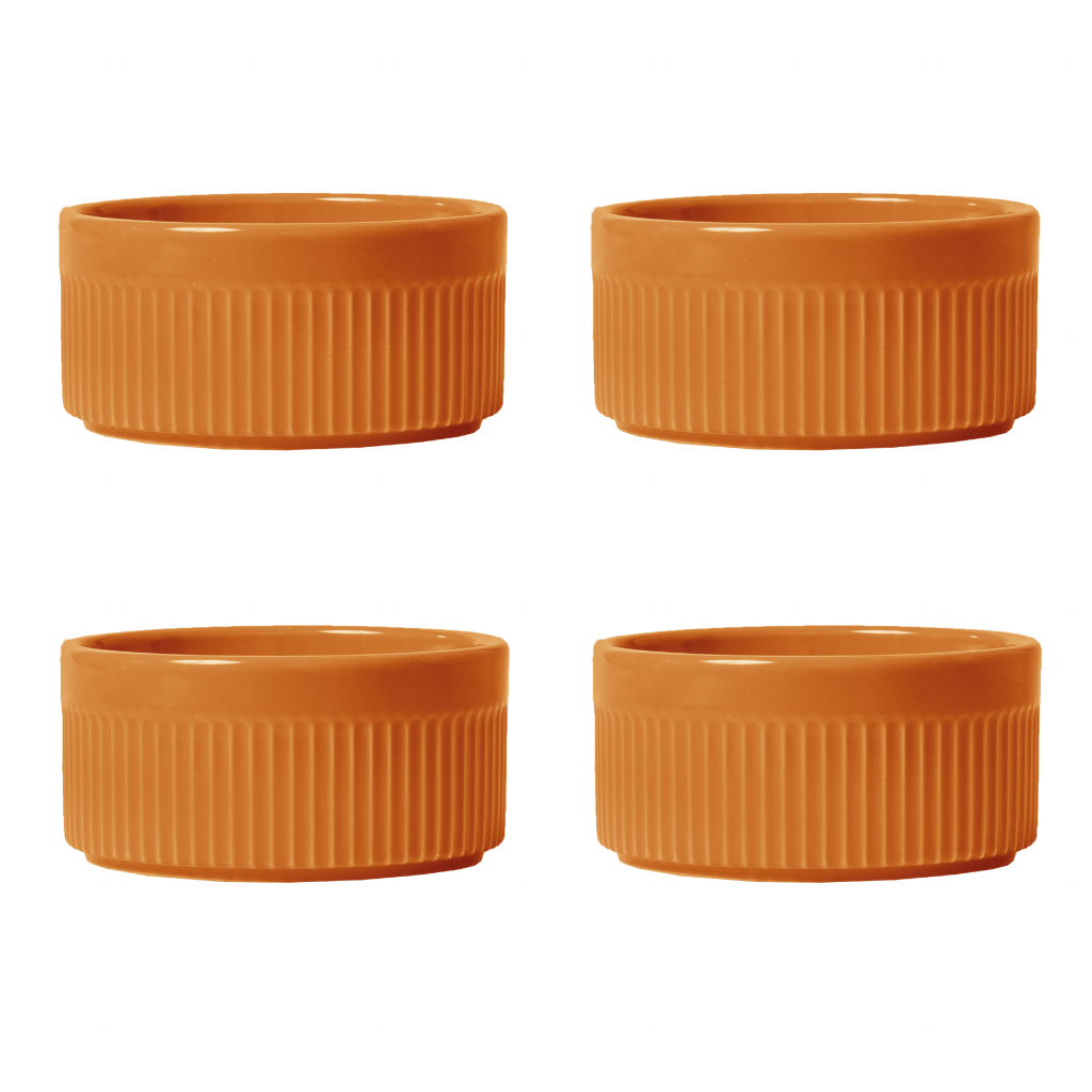 Kit ramekin 4 peças laranja Germer