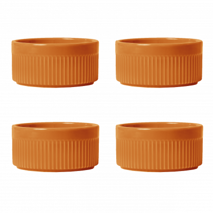 Kit ramekin – 4 peças – laranja