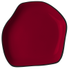 Prato de sobremesa Conceito Preto - vermelho