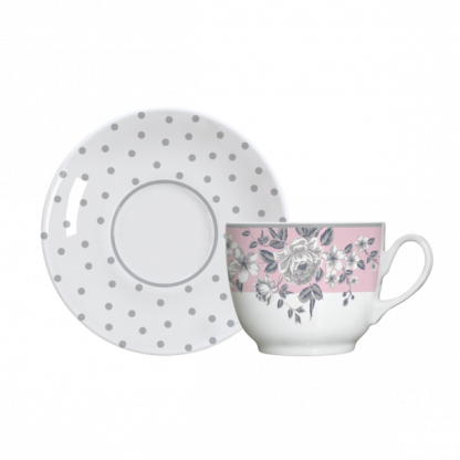 Kit de 6 xícaras de café com pires Paris