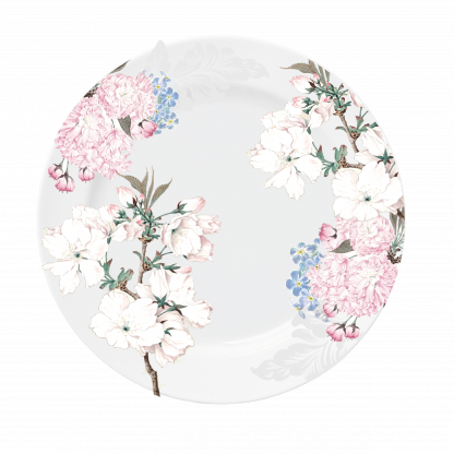 Kit de prato sobremesa 6 peças Floral