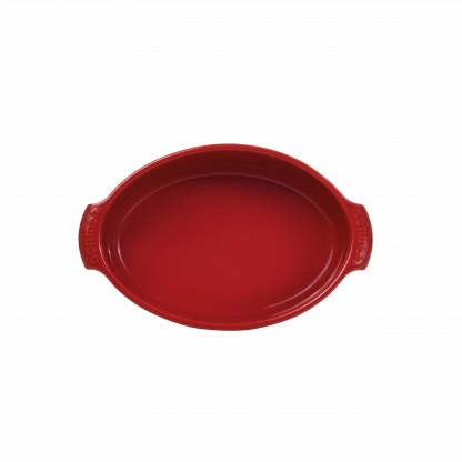 Forma oval P vermelho Assar e Servir
