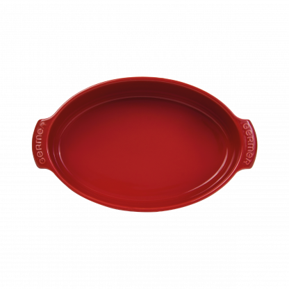 Forma oval M vermelho Assar e Servir