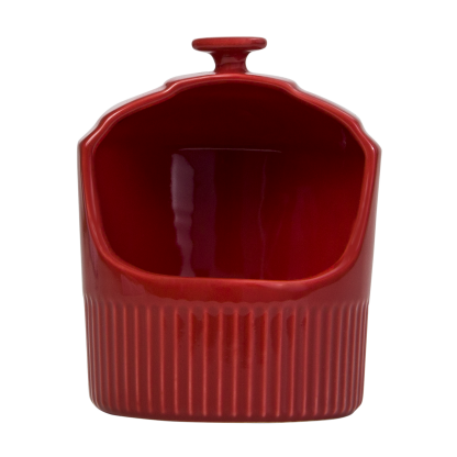 Pote de sal Assar e Servir vermelho