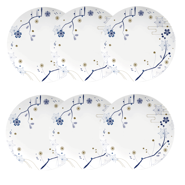 Kit de 6 pratos rasos Pólen - Rachel Hoshino - Imagem 2