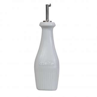 Azeiteiro em Porcelana Branco 348 ml