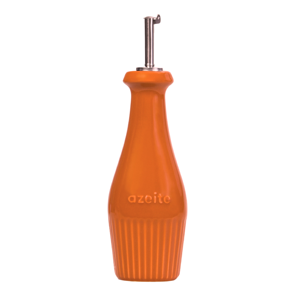 Azeiteiro em Porcelana Laranja 350 ml