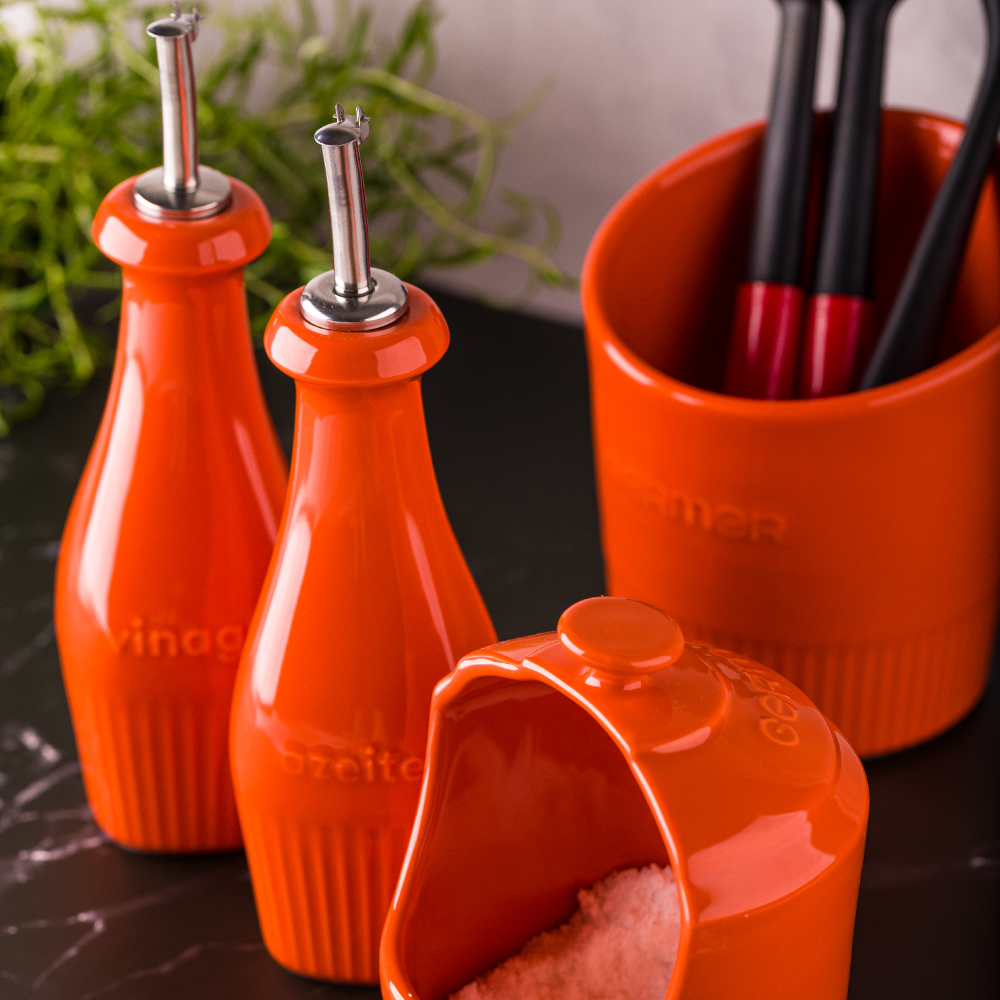 Vinagreiro Linha Assar e Servir 18,5 cm Laranja 350 ml - Imagem 3