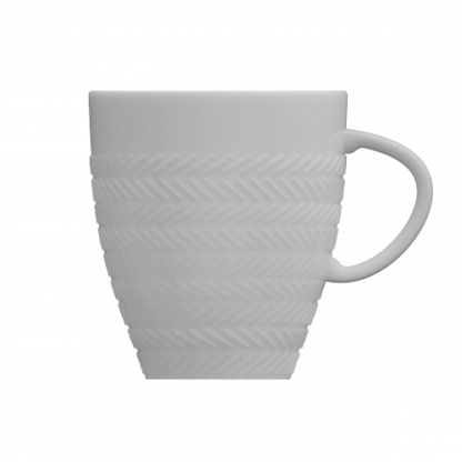 Caneca branca Chevron
