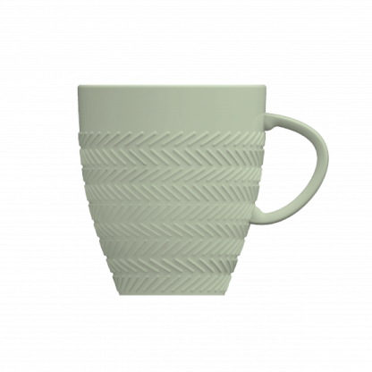 Caneca colorida Chevron - verde