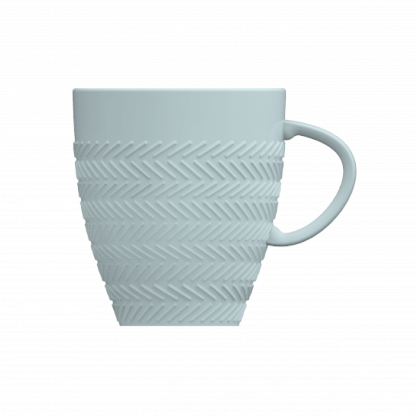 Caneca colorida Chevron - azul