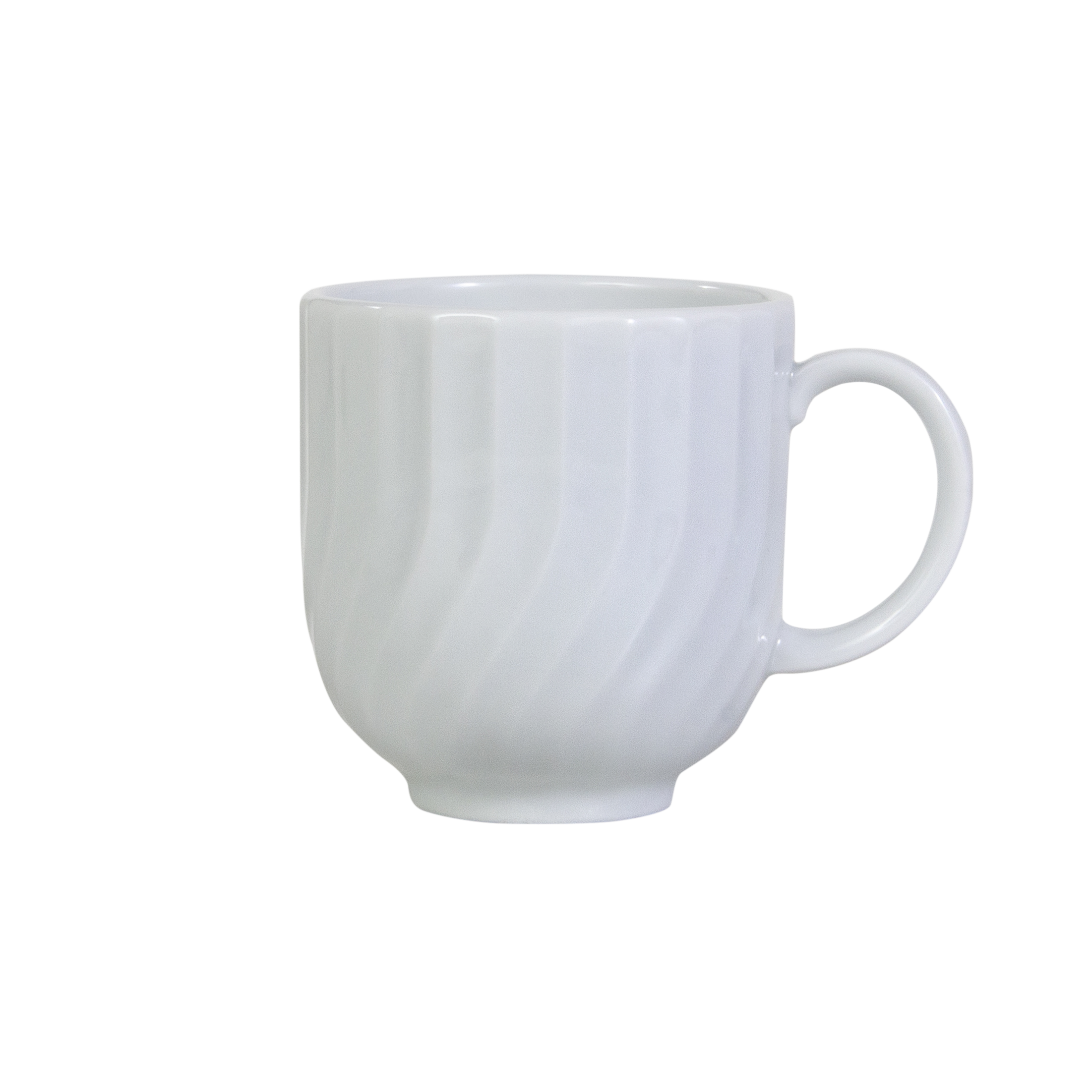 Caneca Chá Café Branca Relevo Linea 356 ml Germer Porcelanas