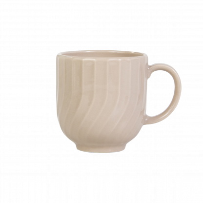 Caneca colorida Linea - creme