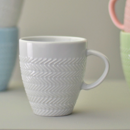 Caneca branca Chevron - Imagem 2