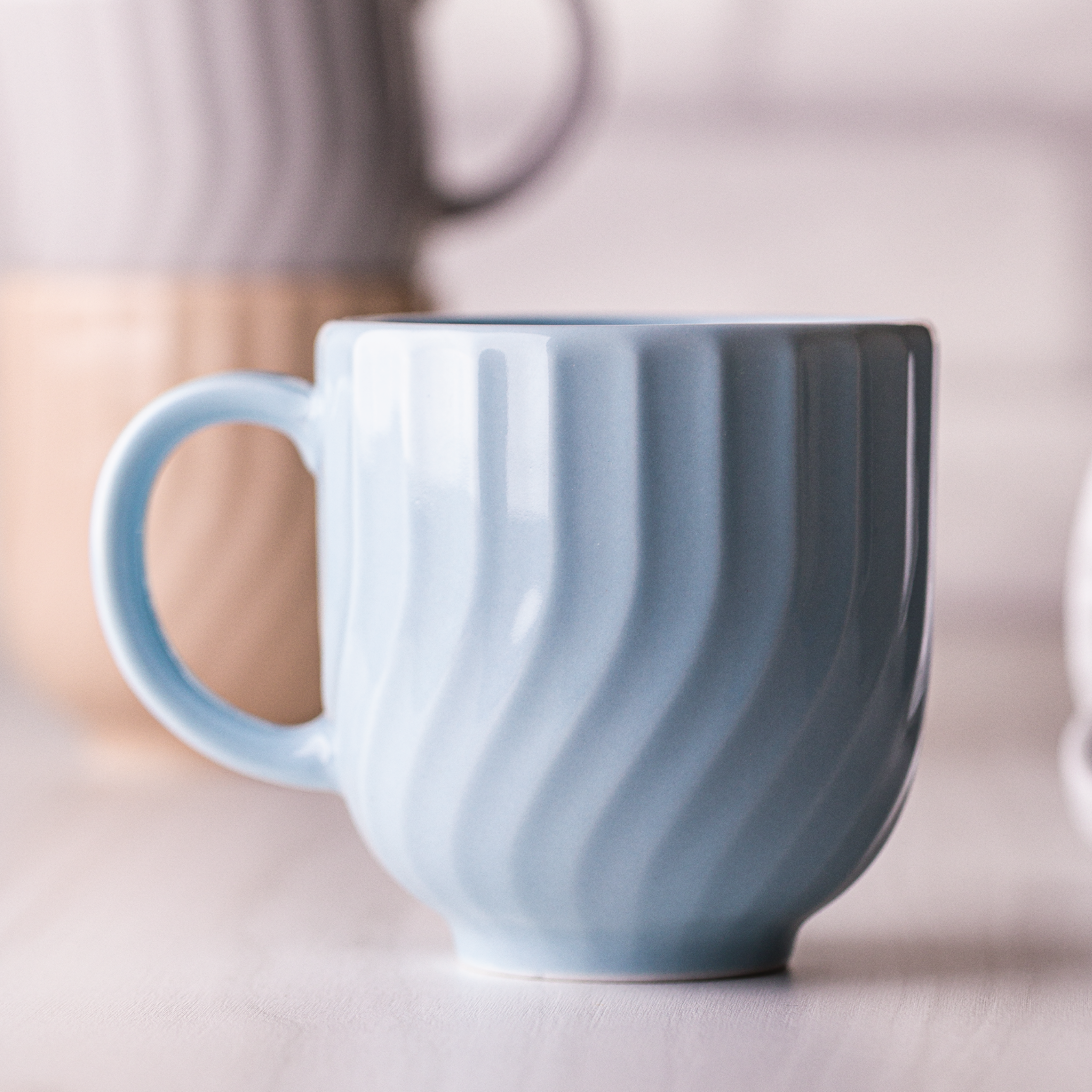 Caneca colorida Linea - azul - Imagem 2