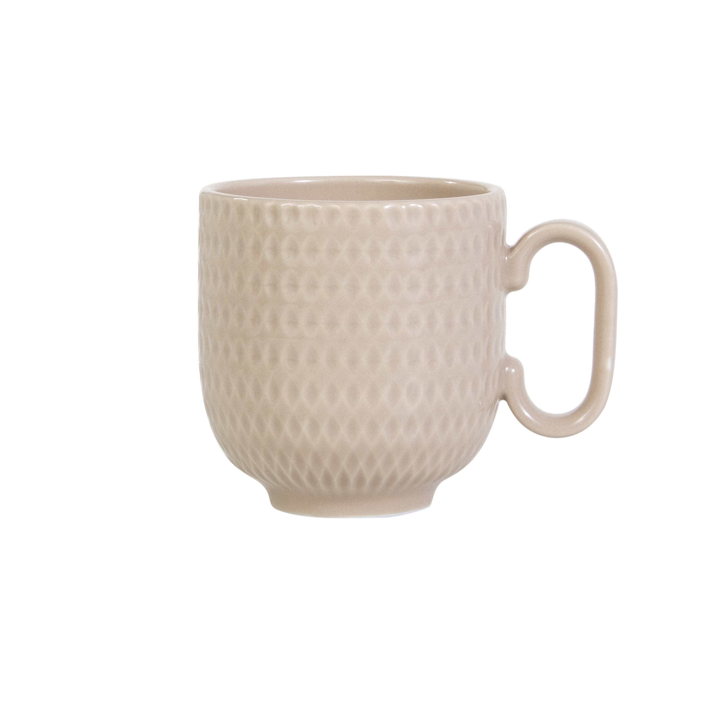 Caneca colorida Geometric - Creme