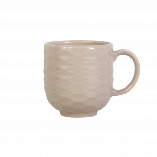 Caneca Chá Café Creme Relevo Ondas 402 ml