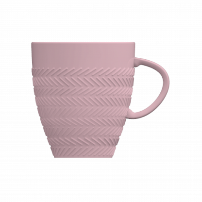 Caneca colorida Chevron - Rosa