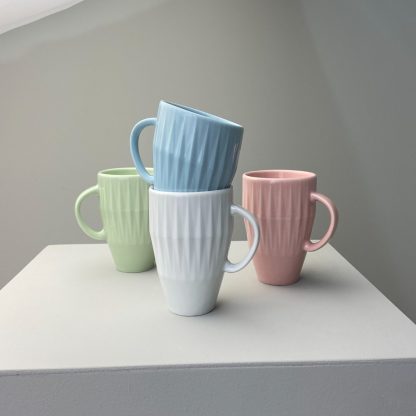 Caneca Azul Vintage Diamante 310ml - Imagem 2